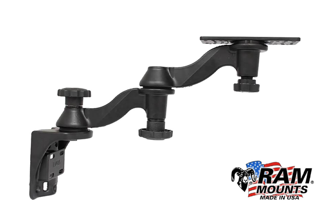 RAM Mounts Doppel-Schwingarmhalter für die vertikale Montage