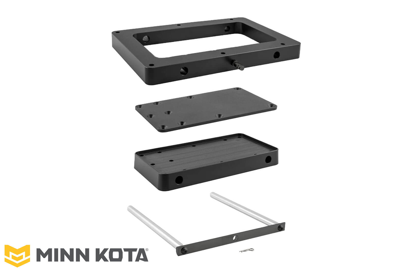 Minn Kota Montageplatte MKA-56 schwarz für QUEST - Aufbau