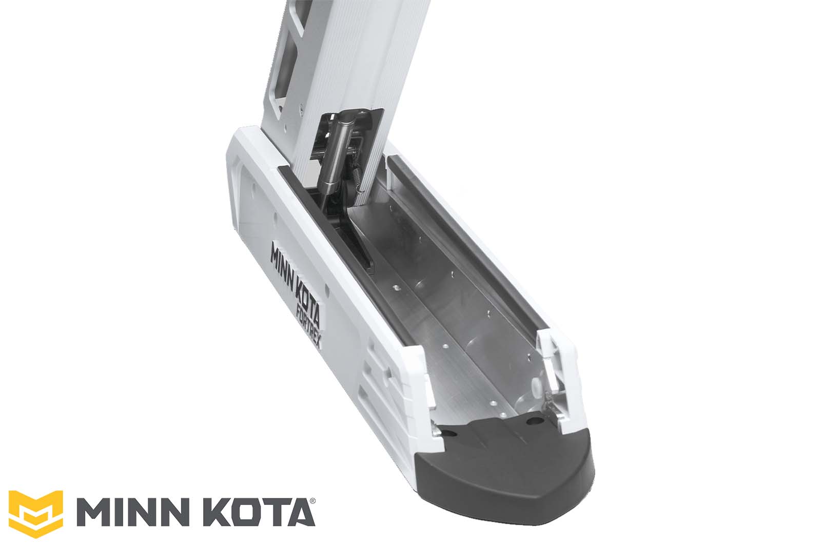 Minn Kota Riptide Fortrex Elektro-Bootsmotor Detailansicht Lift Assist