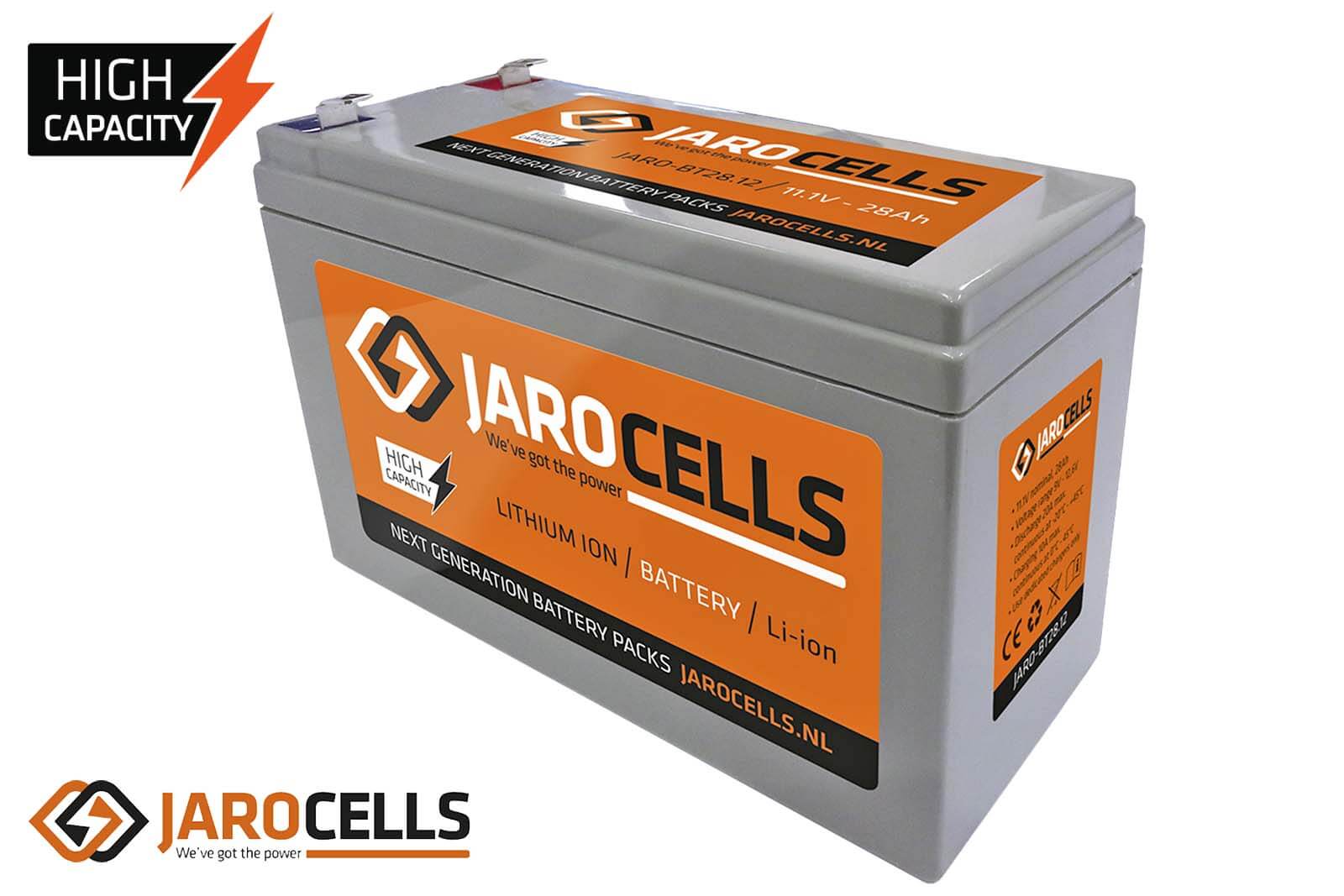 Jarocells Lithium-Ionen-Akku NMC-Hochleistungsbatterie, BT28.12