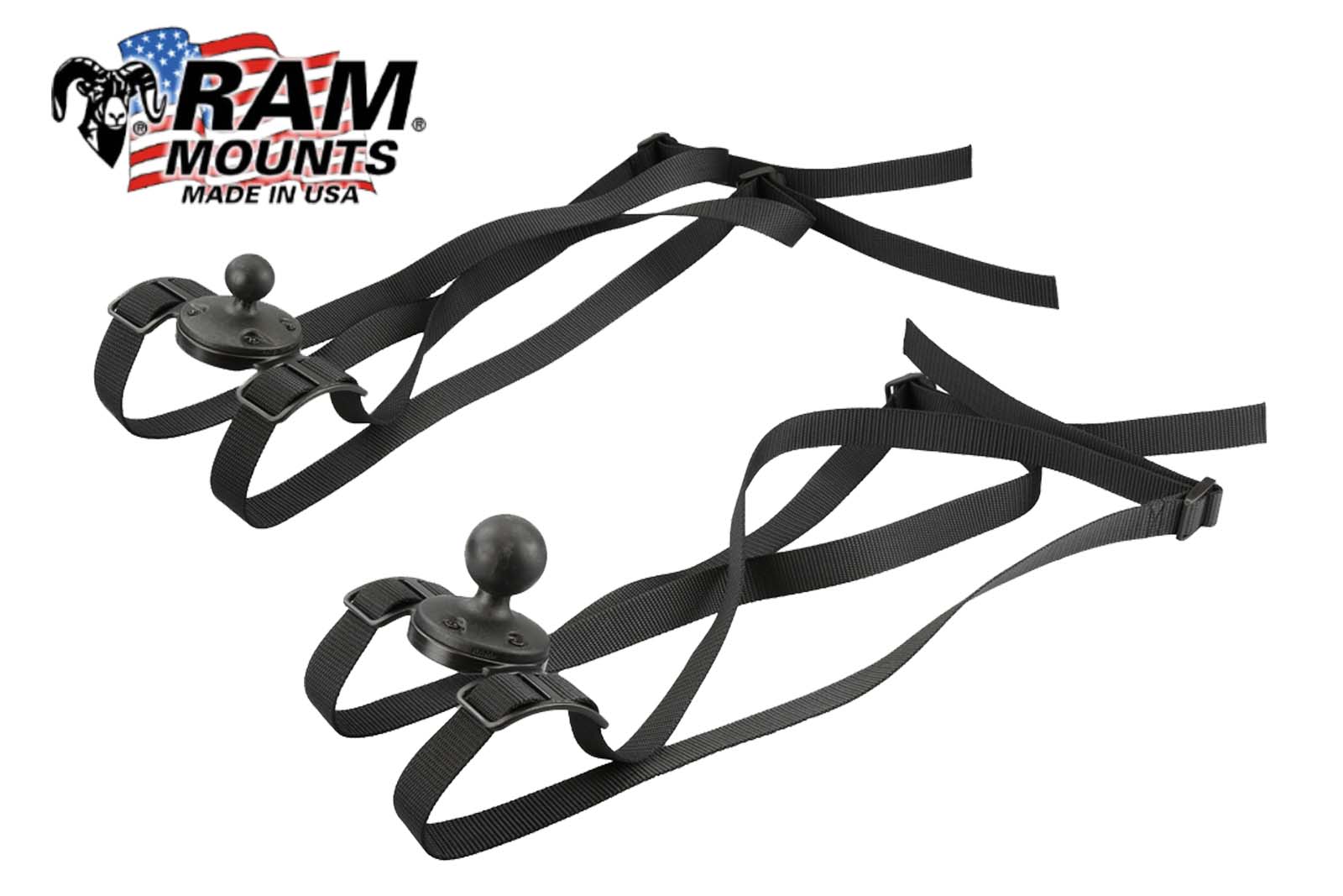 RAM Mounts Schlauchboot Gurtbefestigung mit runder Basisplatte