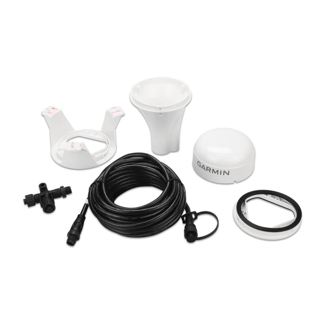 Garmin GPS 24xd NMEA 2000 in Weiß mit Halterungen, Kabel und T-Stück