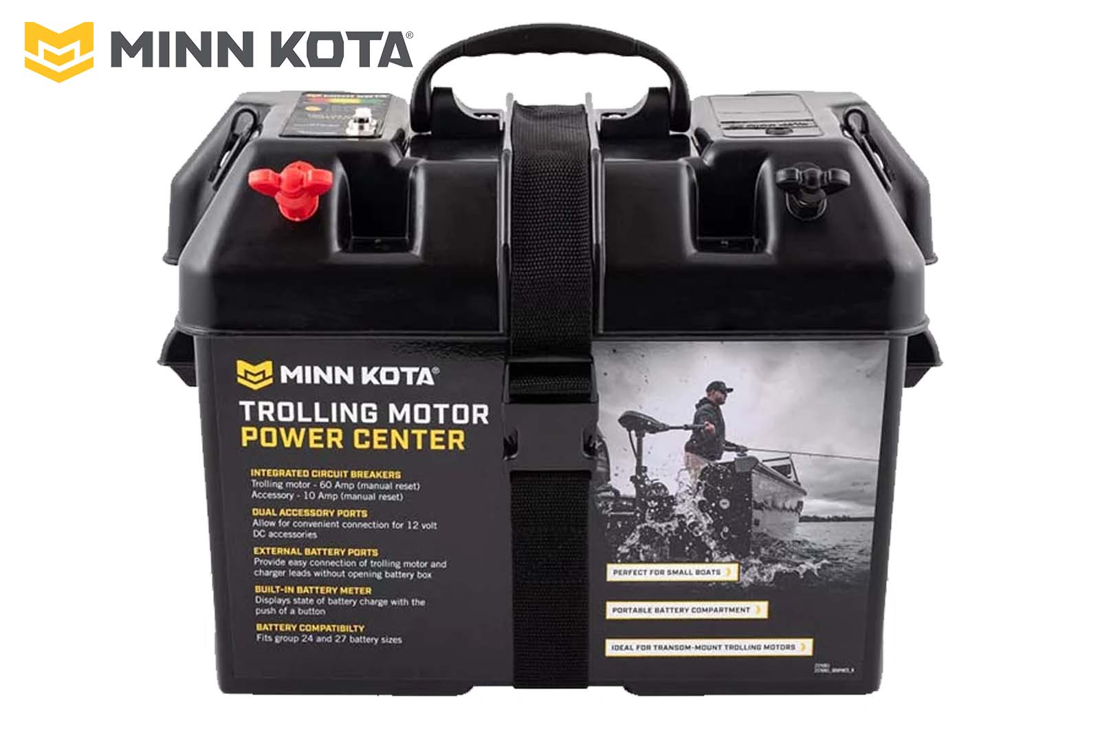 Minn Kota Batterie Power Center, frontal