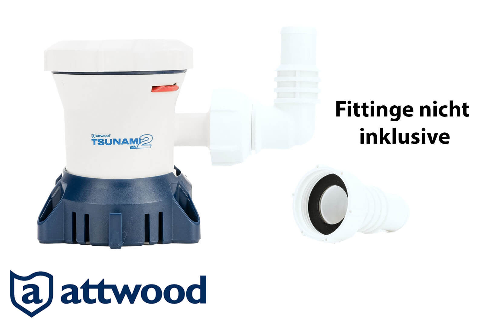 Attwood Tsunami Mk2 Bilgepumpe | Lenzpumpe T800 - mit fitingen