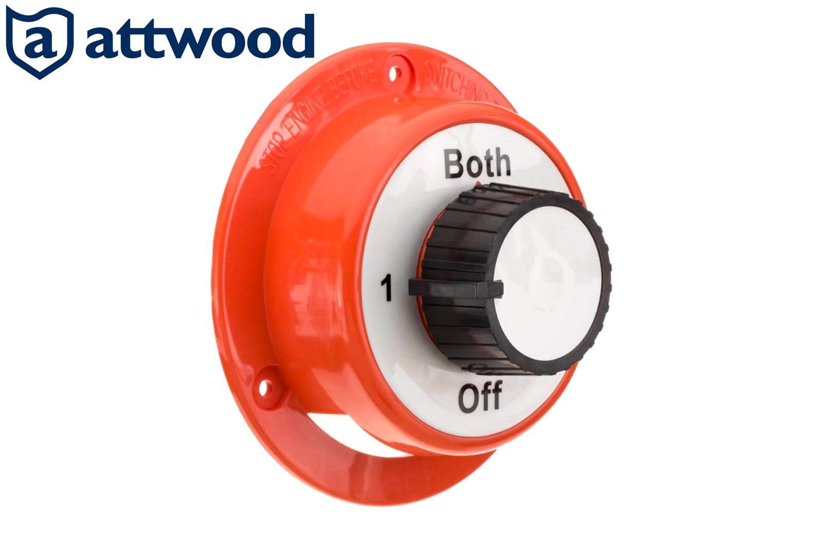 Attwood 4-Wege-Batterieschalter Seitenansicht