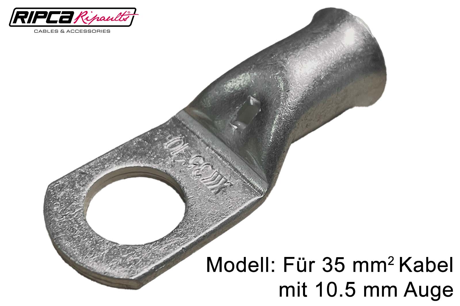 Kabelschuhe, Rohrkabelschuhe mit Kabelauge in Ringform