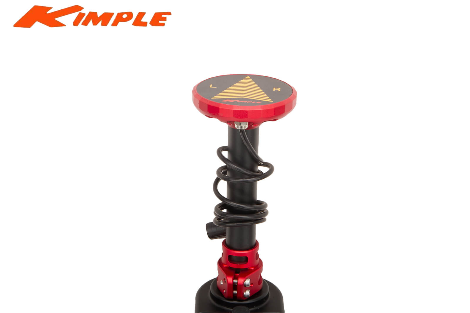 Kimple Foot Controlled Transducer Mount für Garmin, Lowrance und Minn Kota - Detailansicht oberer Teil