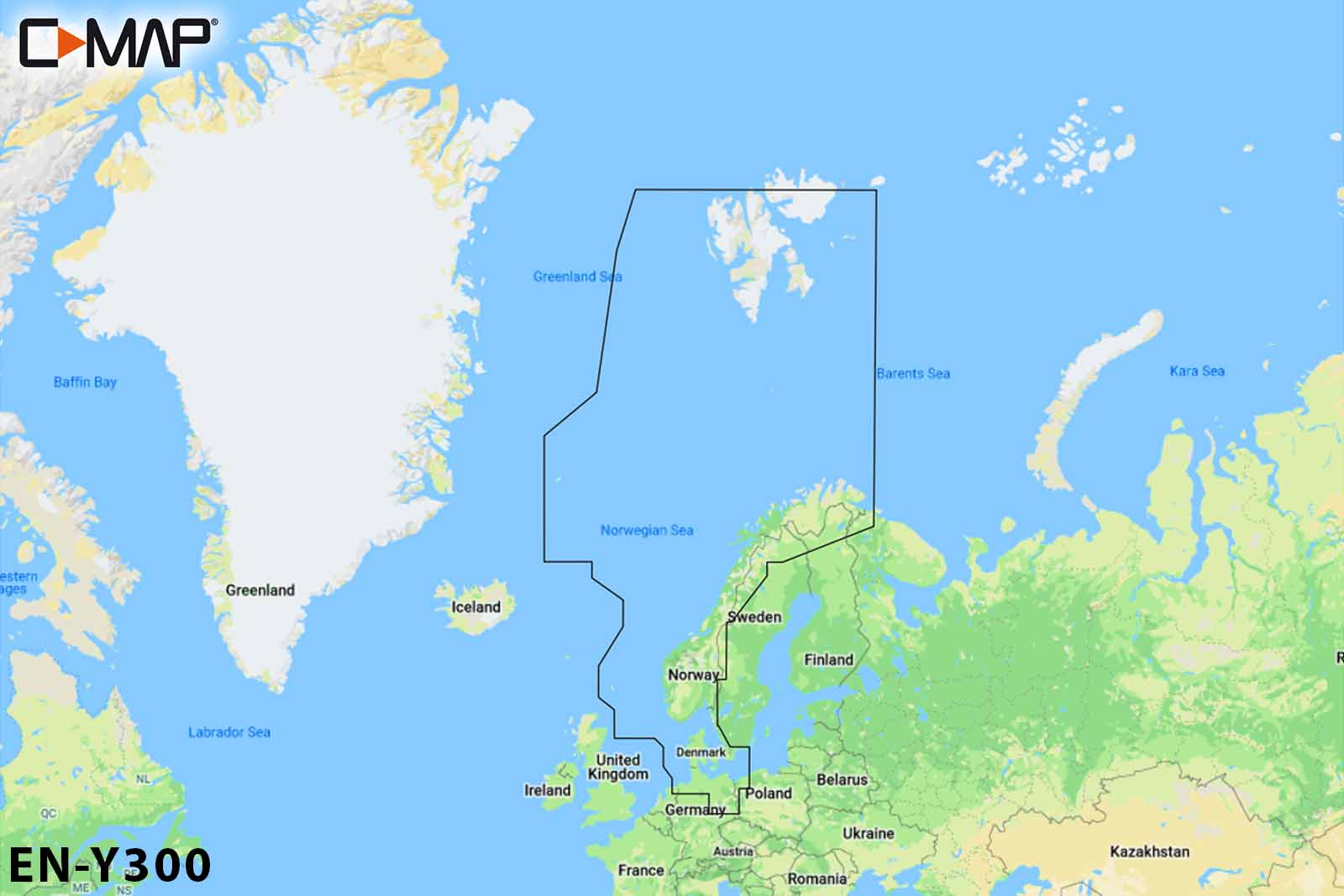 C-MAP REVEAL Seekarte