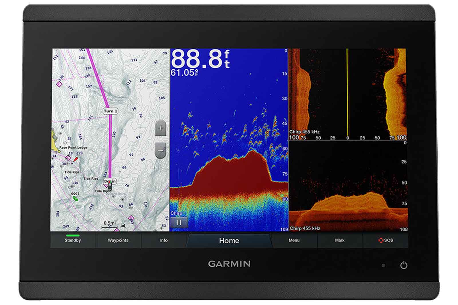 Garmin GPSMAP 8412xsv Echolot ohne Bügelhalterung