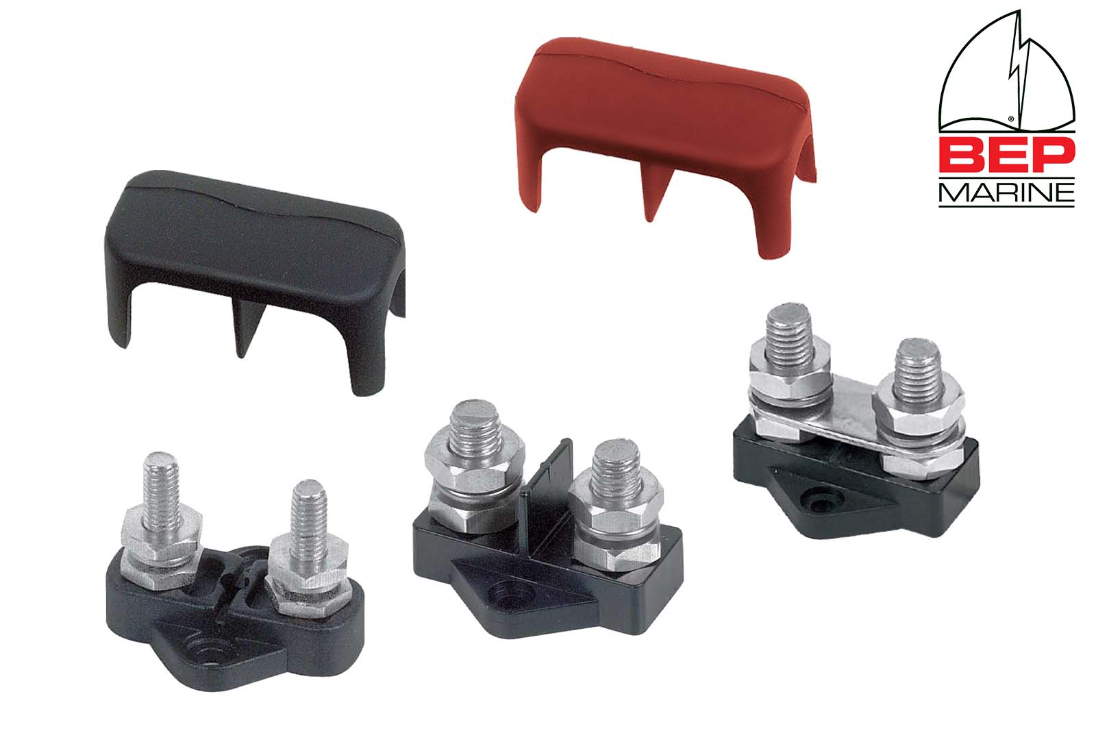 BEP Marine Stromverteiler und Abdeckkappen 2-fach
