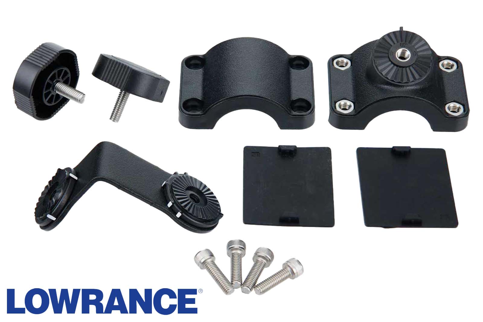 Lowrance Active Target 2 Geberhalter zur Schaftmontage - Lieferumfang