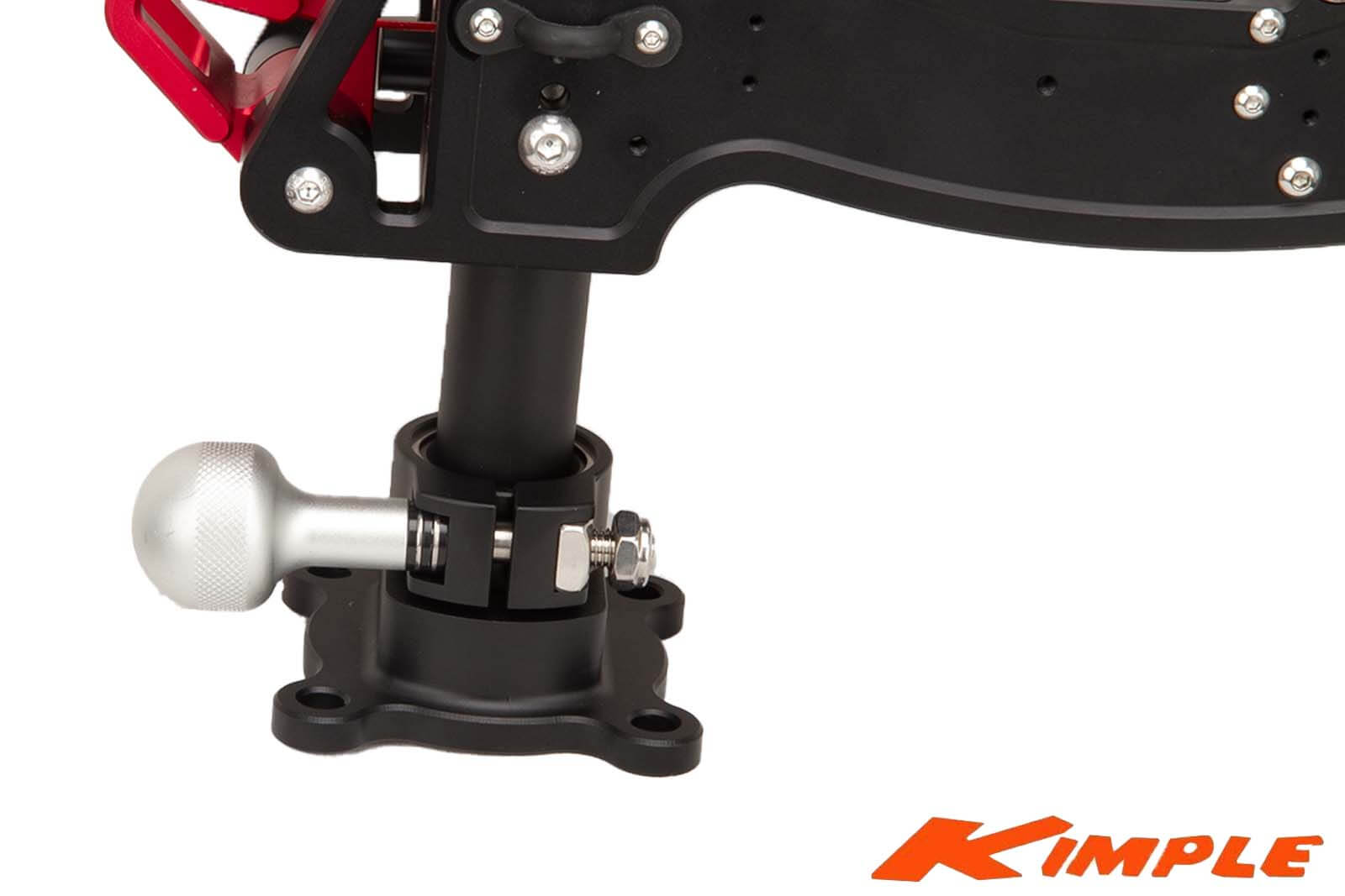 Kimple Foot Controlled Electric Transducer Mount Detailansicht Sockel
