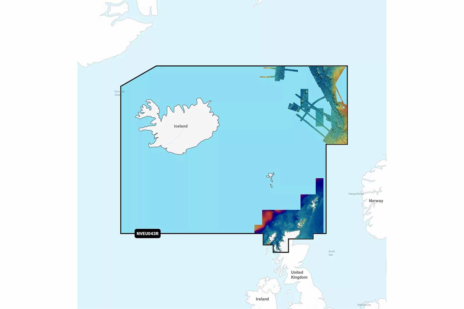Garmin Navionics Vision Plus Seekarte: Kartenausschnitt Island & Orkney-Inseln