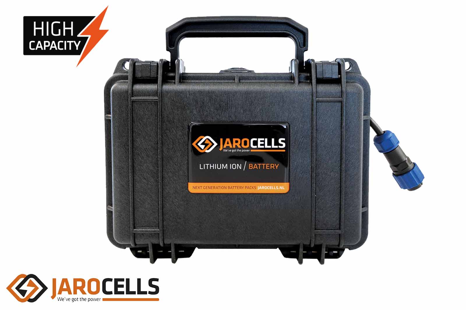Jarocells Lithium-Ionen-Akku NMC-Hochleistungsbatterie, BT28.12-mini, Koffer von vorne