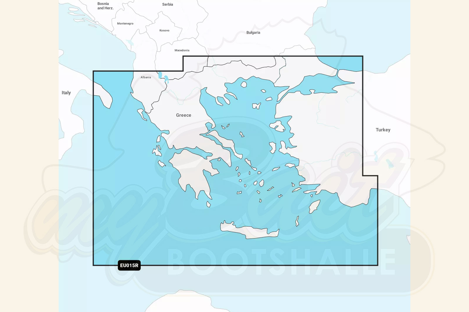 Garmin Navionics Plus: Kartenausschnitt Ägäis / Marmara