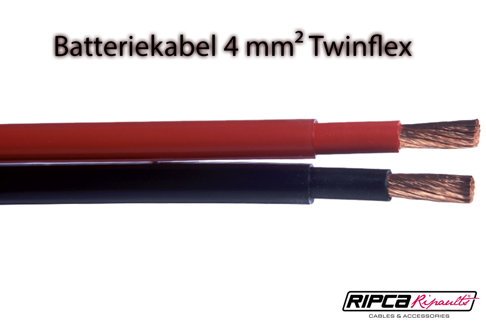 Batteriekabel Schwarz, Rot – Twinflex