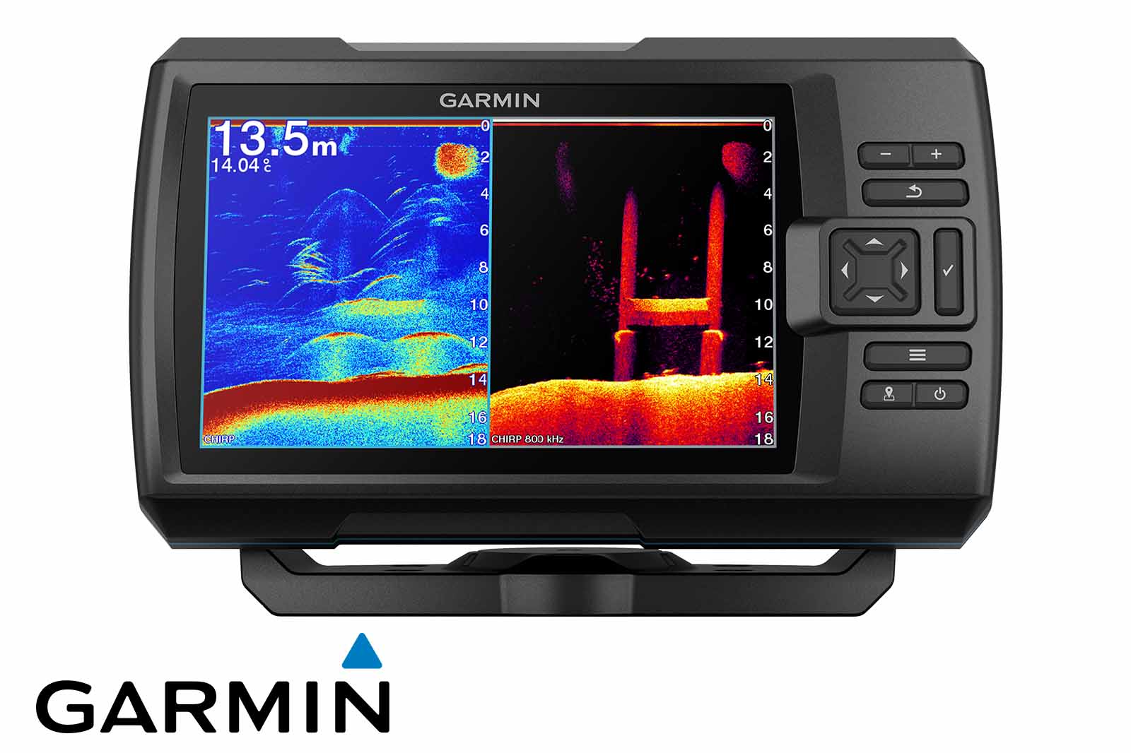 Garmin STRIKER Vivid 7cv Echolot SplitScreen CHIRP und ClearVü, Frontansicht