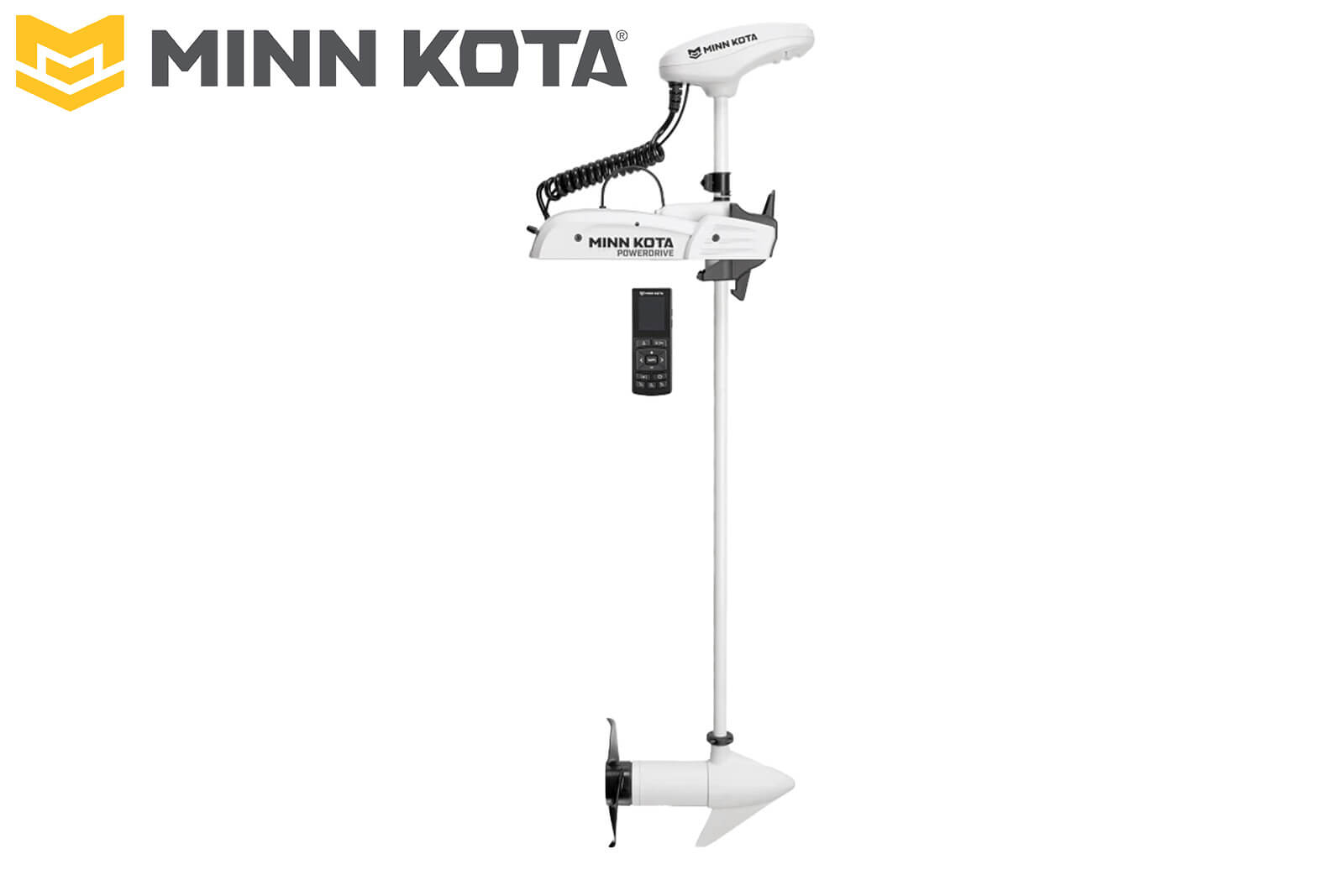 Minn Kota Riptide PowerDrive Elektro-Bootsmotor mit Wireless Remote Profilansicht 24 V