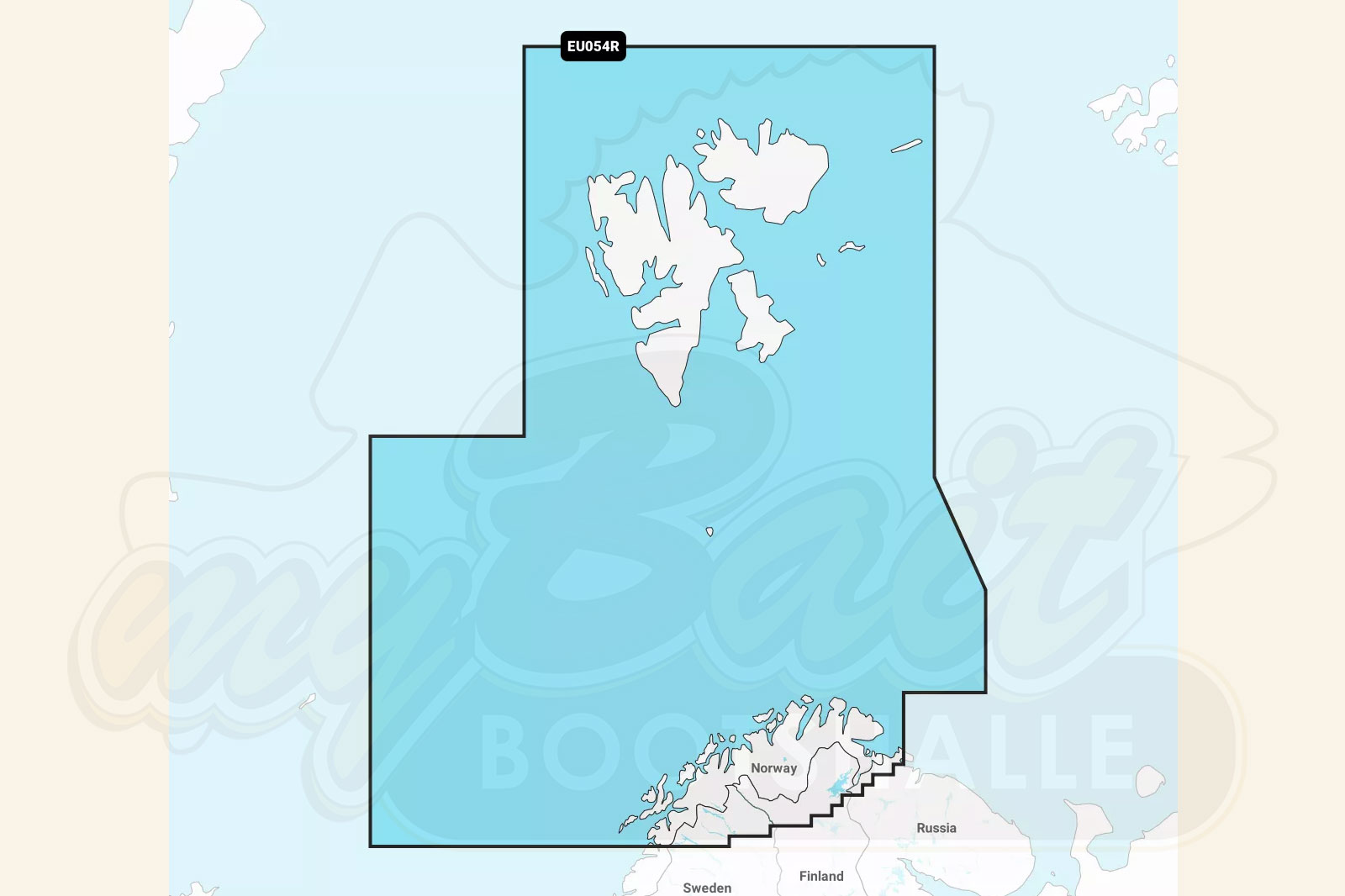 Garmin Navionics Plus: Kartenausschnitt Norwegen Vestfjorden bis Spitzbergen