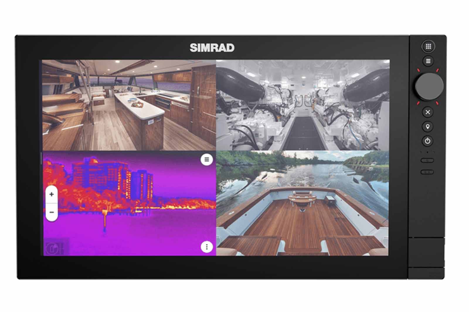 Simrad NSS 4 16-Zoll Echolot & Kartenplotter, Frontansicht