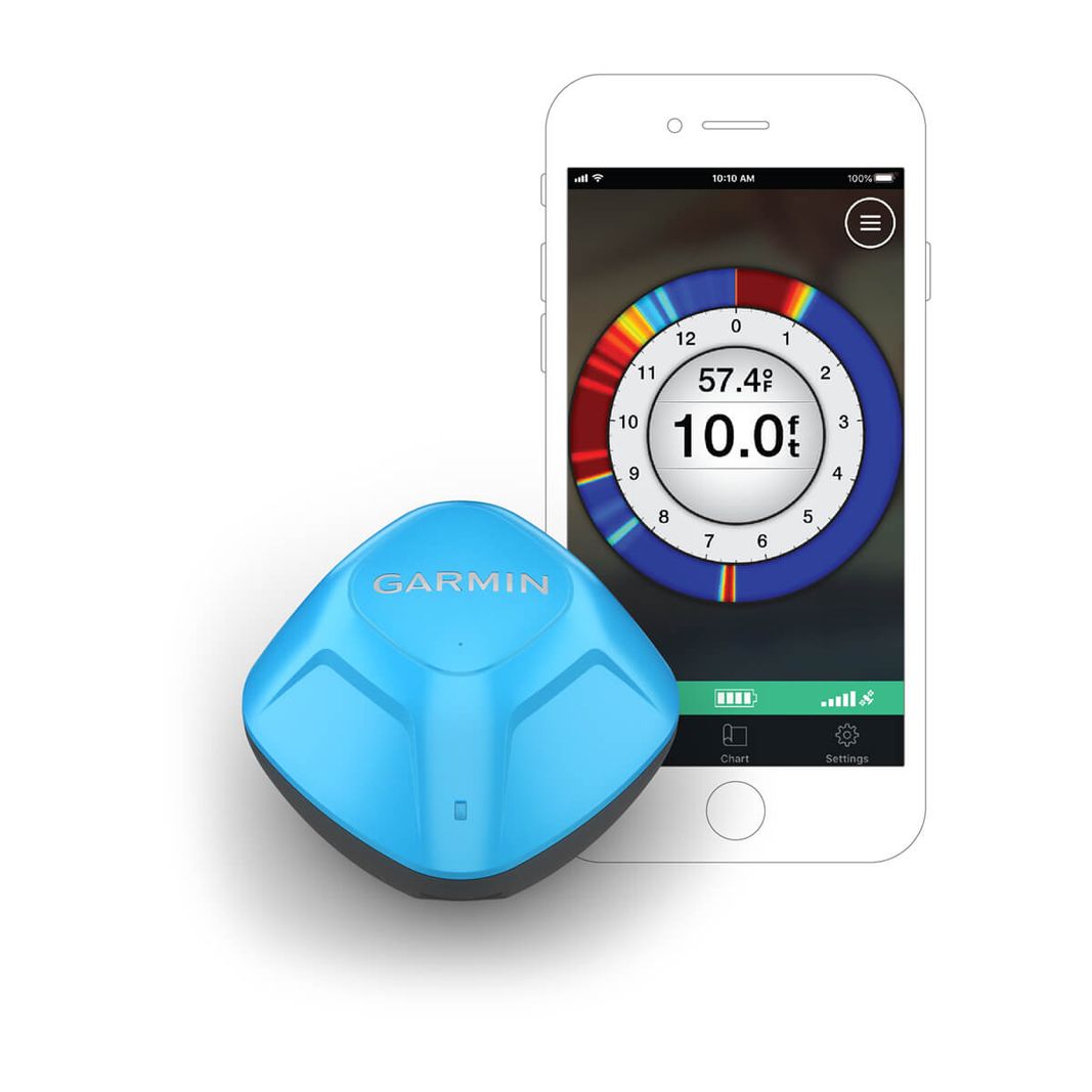 Garmin STRIKER Cast mit GPS (blau), Ansicht von rechts