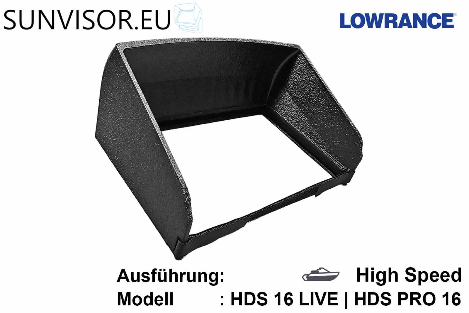 SUNVISOR Sonnenschutz für Lowrance Echolote
