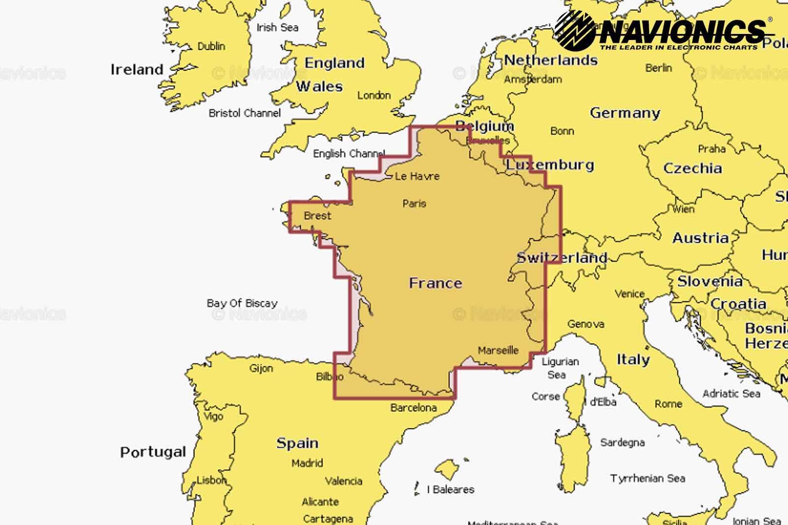Navionics Plus Seekarte