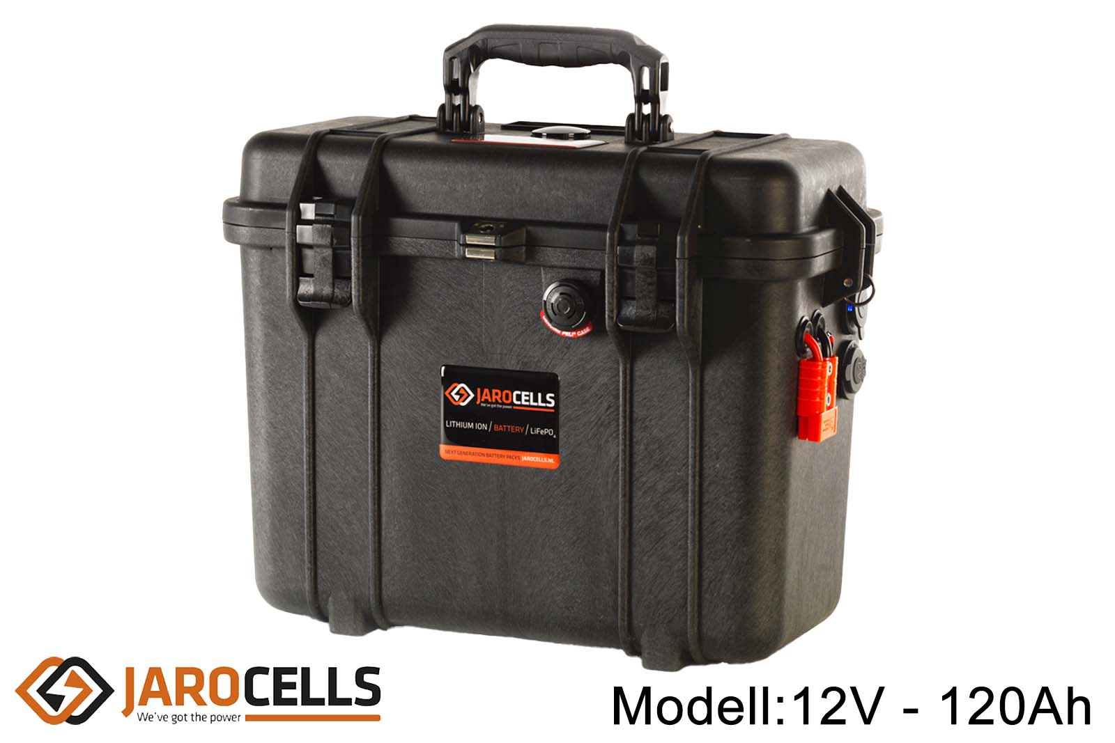 Jarocells Portable Lithium-Ionen-Batterie mit Bluetooth Batteriecomputer