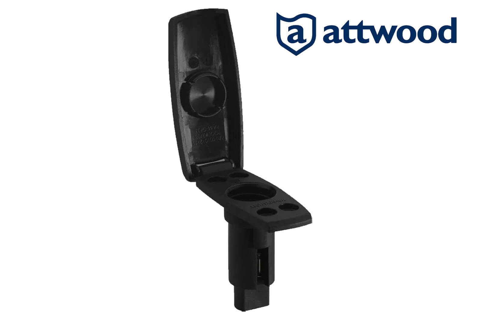 Attwood LightArmor Einbauaufnahme für Navigationslicht mit viereckiger Abdeckkappe offen