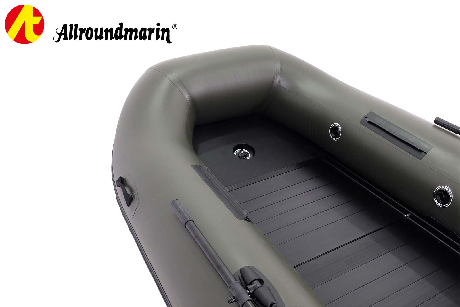 Allroundmarin Scout Schlauchboot 330 mit Aluboden Bug Detailansicht