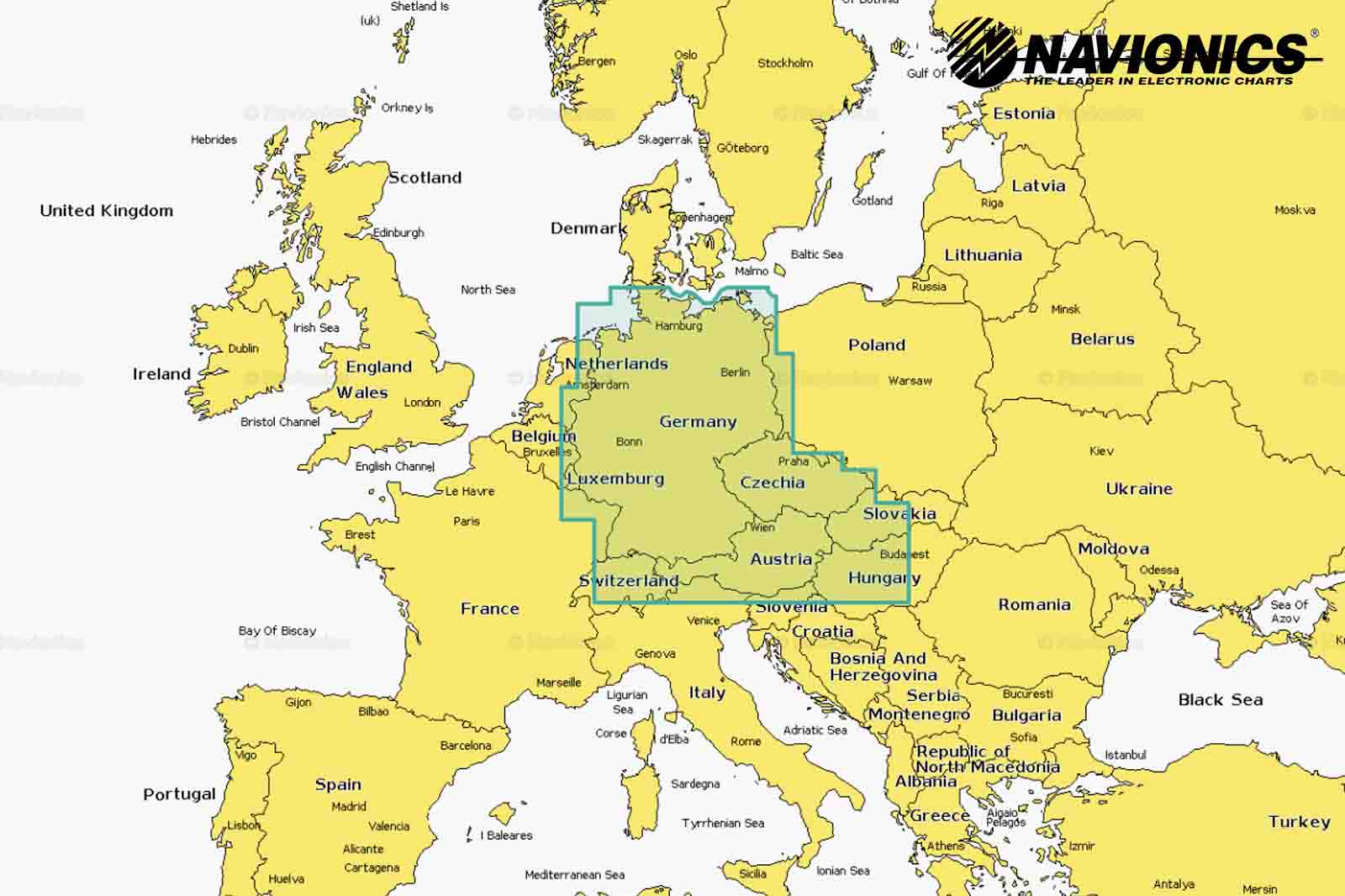 Navionics Plus Seekarte