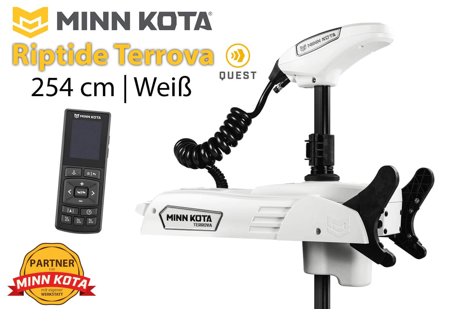 Minn Kota Riptide Terrova QUEST 254cm, weiß