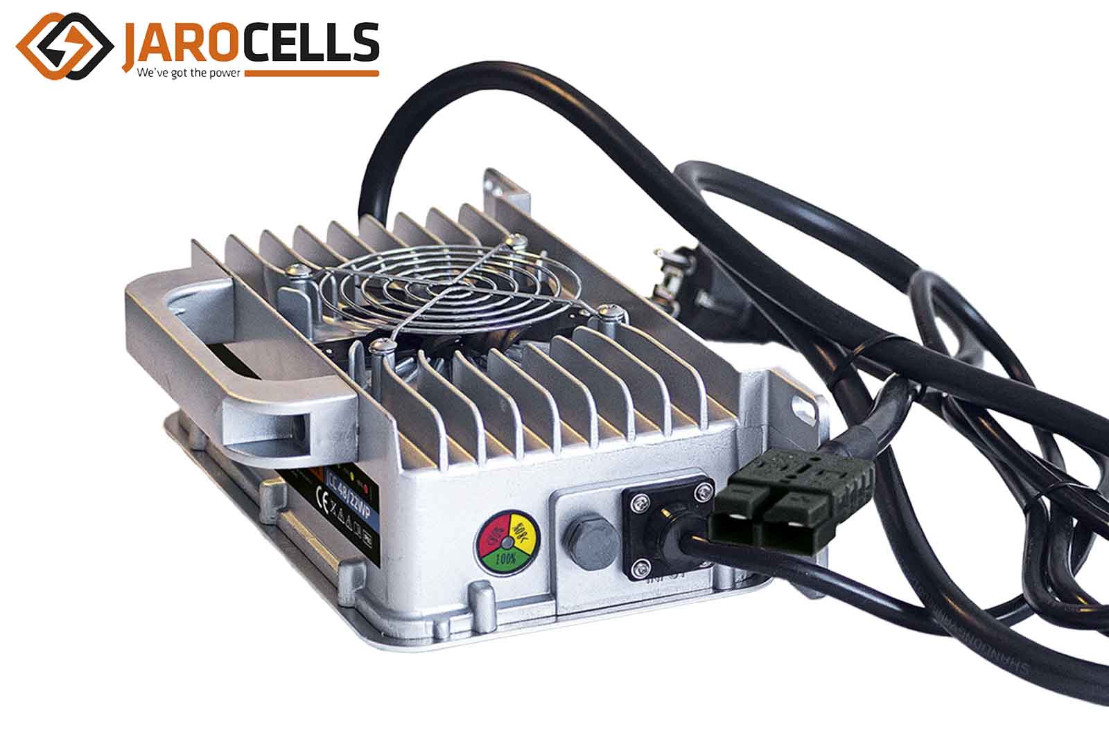 Jarocells LiFePO4 Lithium-Ladegerät, Aluminium, wasserdicht IP65