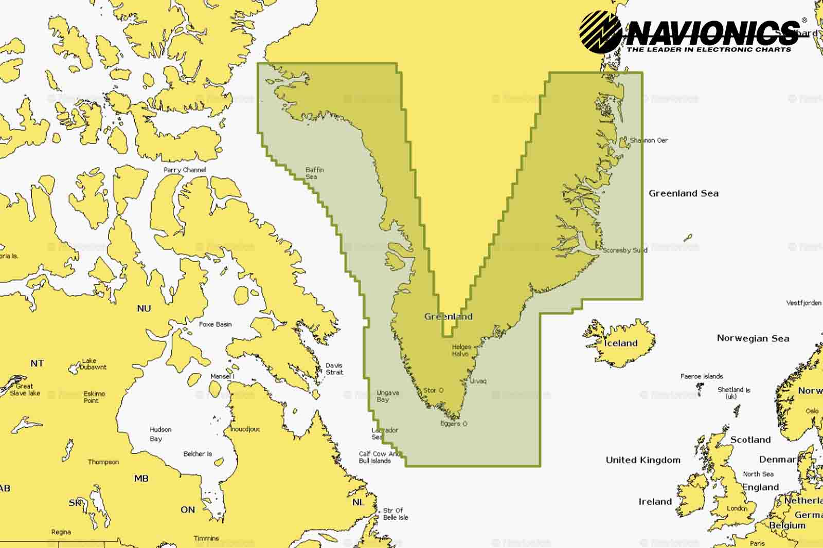 Navionics Plus Seekarte
