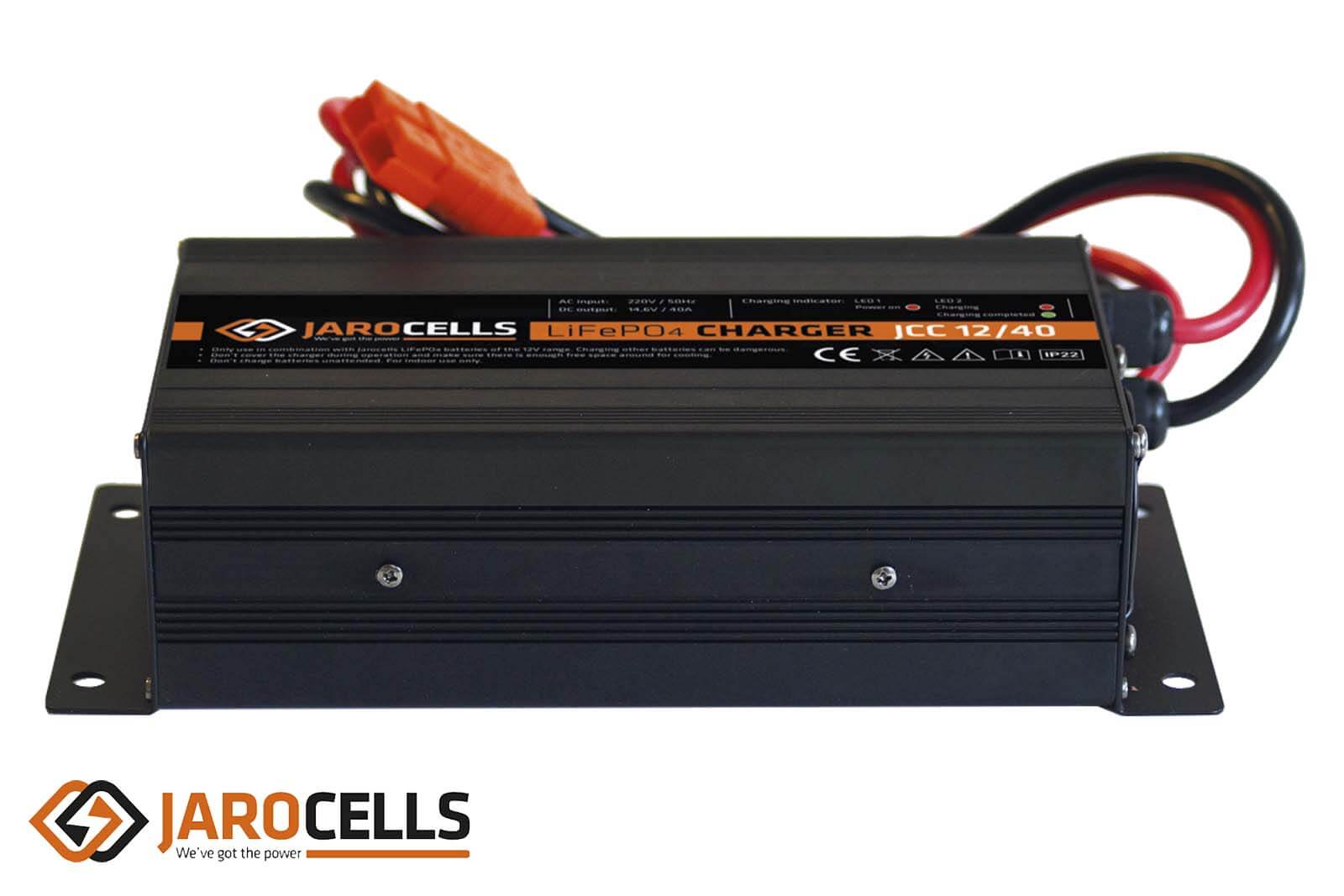 Jarocells LiFePO4 Lithium Ladegerät, Aluminium, IP22