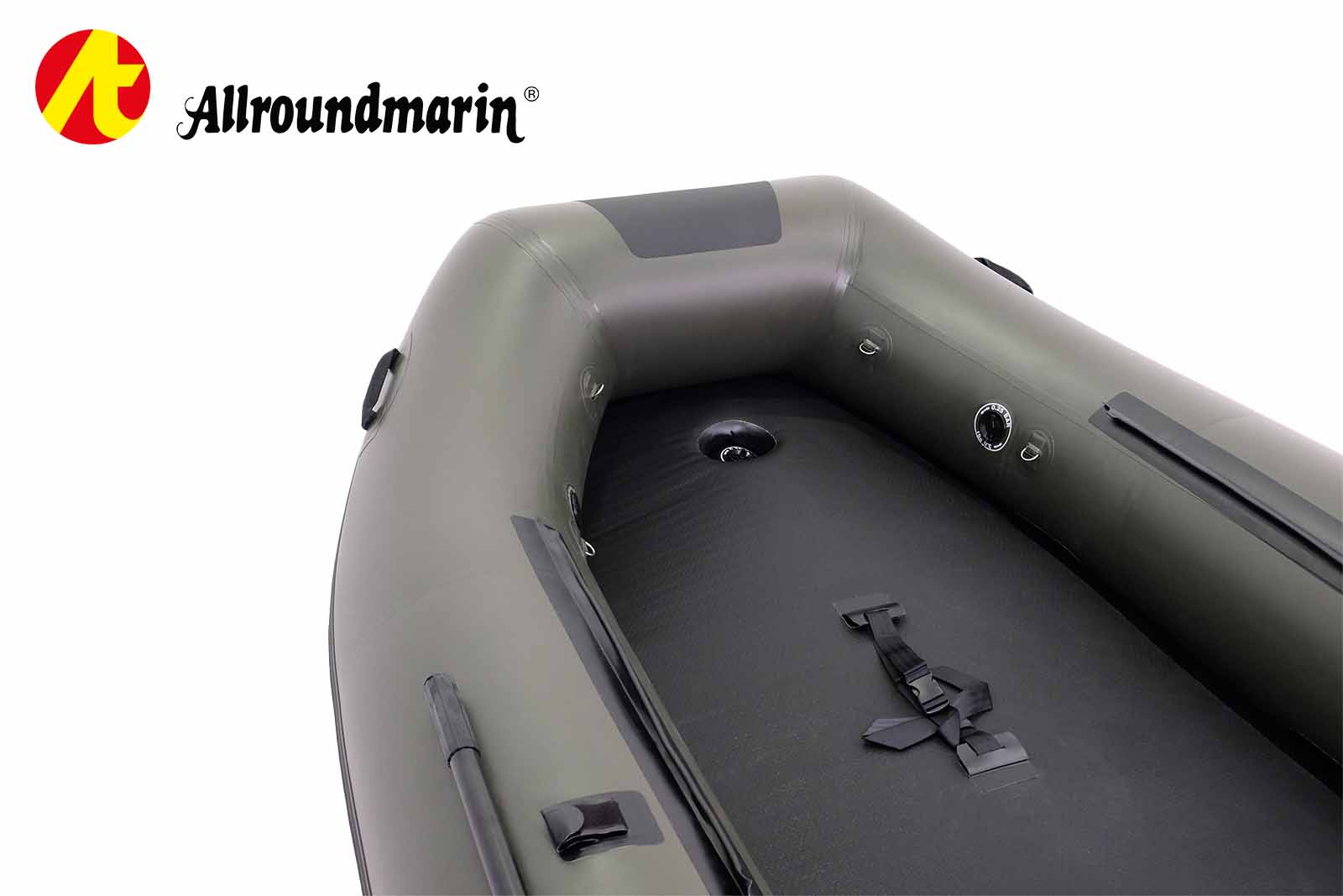 Allroundmarin Xtream Schlauchboot 335 mit Luftboden Bug Detailansicht
