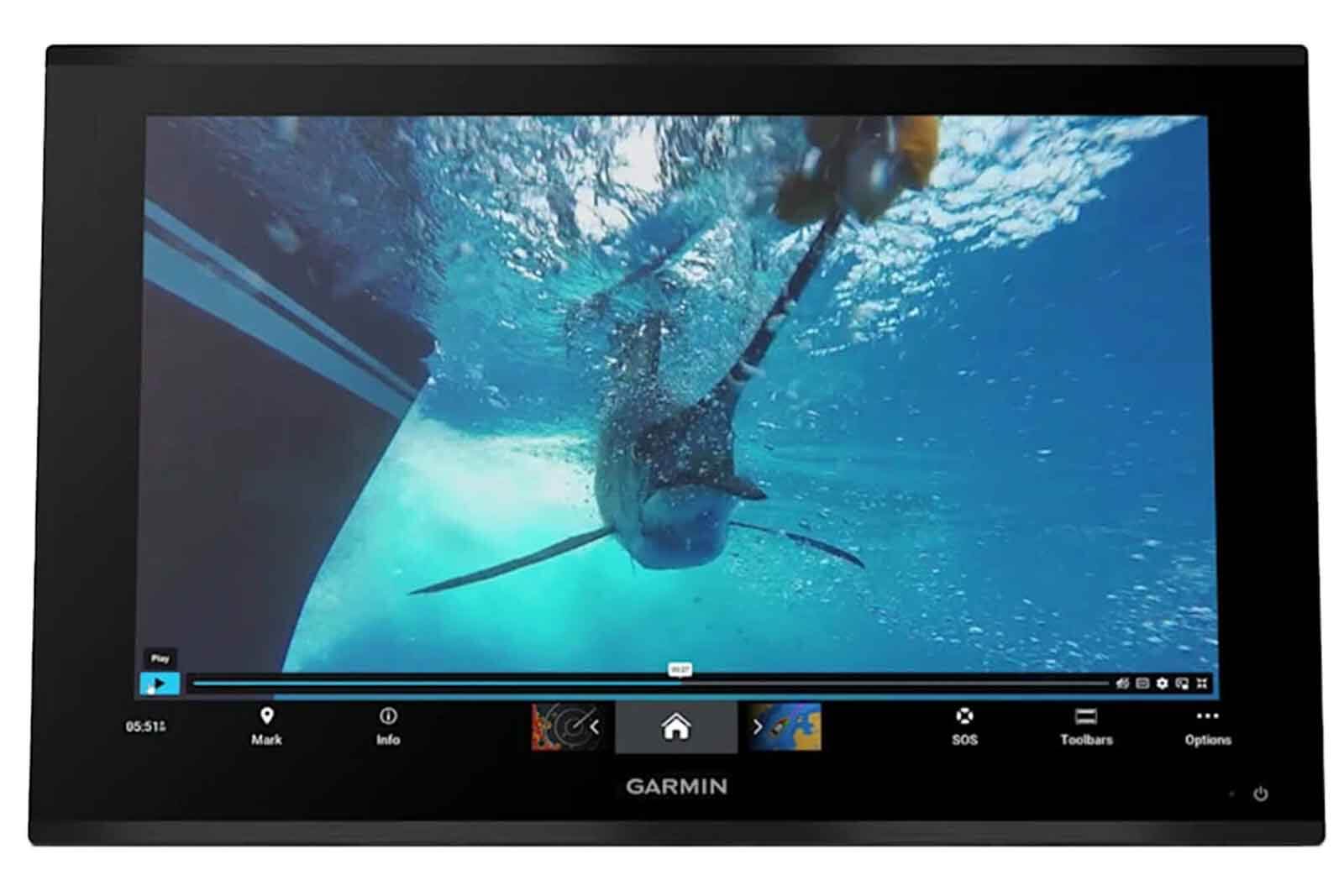 Garmin GPSMAP 9027 Kartenplotter ohne Sonar Video Frontansicht