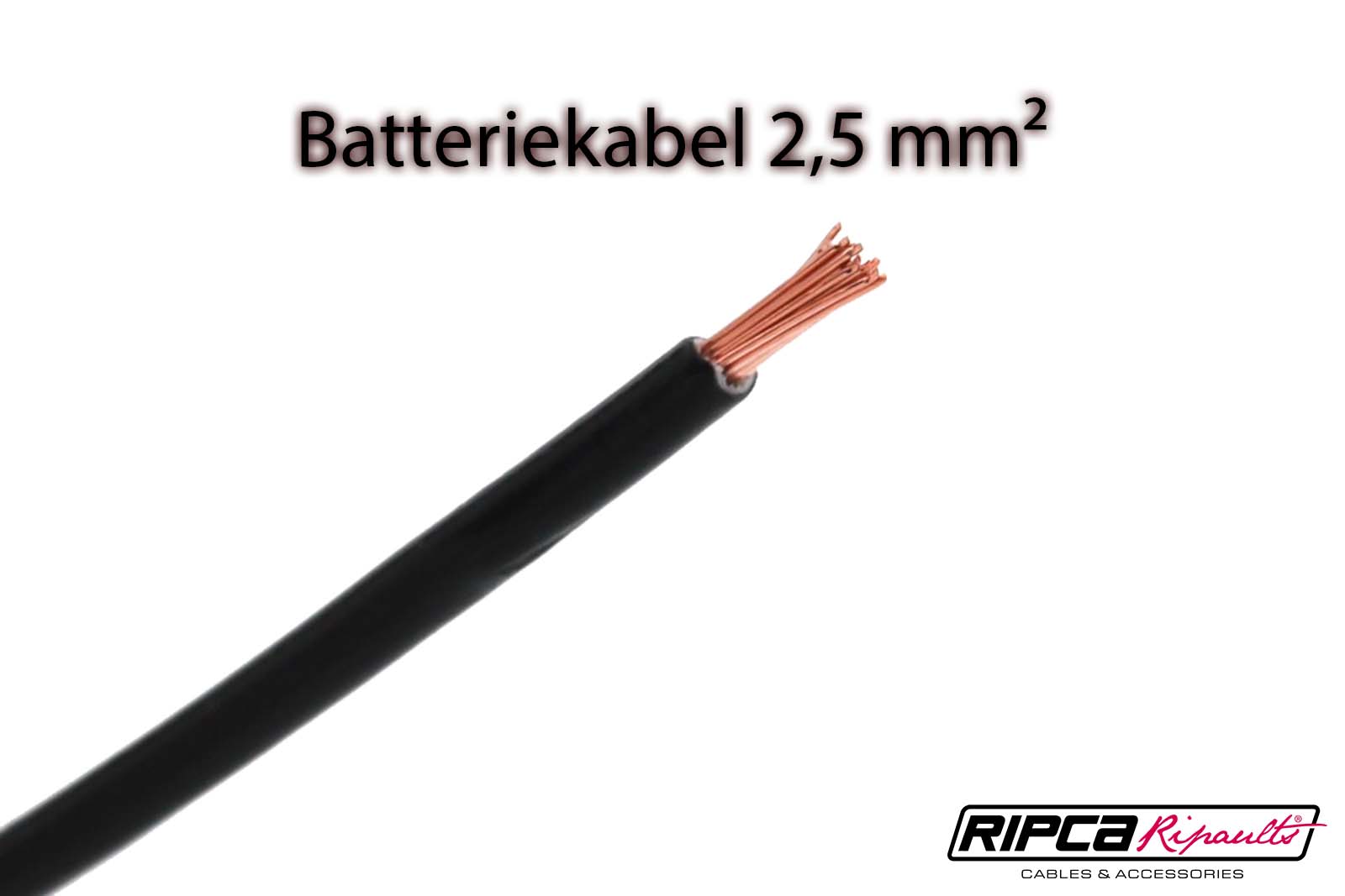 Ripca Batteriekabel 1-adrig Rot & Schwarz