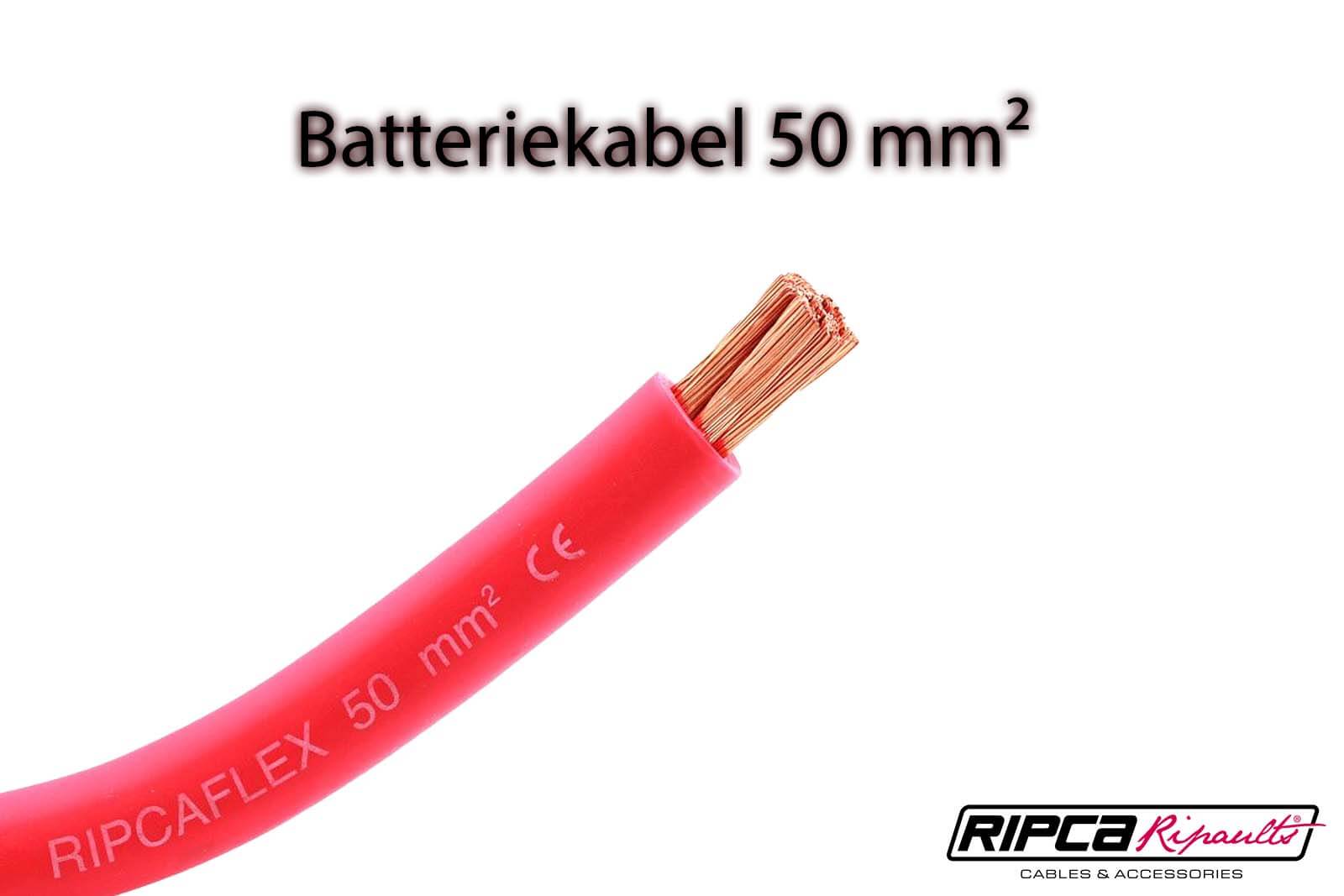 Ripca Batteriekabel 1-adrig Rot & Schwarz
