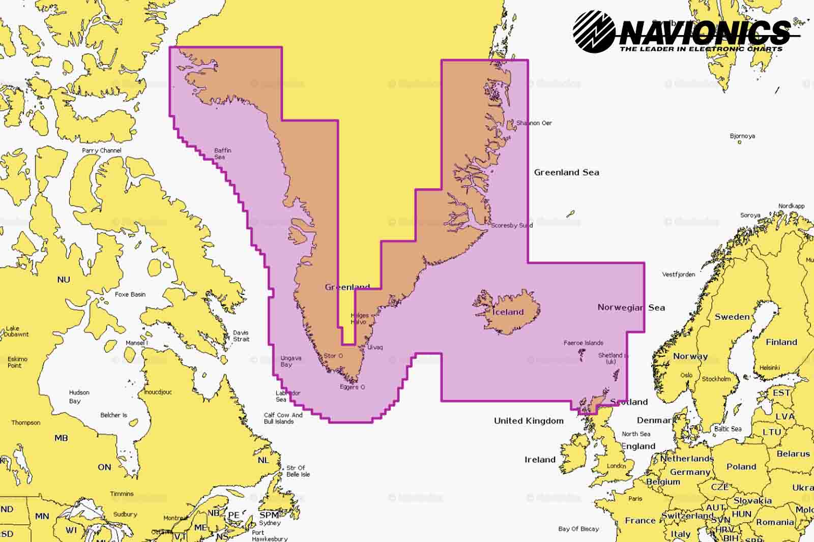 Navionics Plus Seekarte