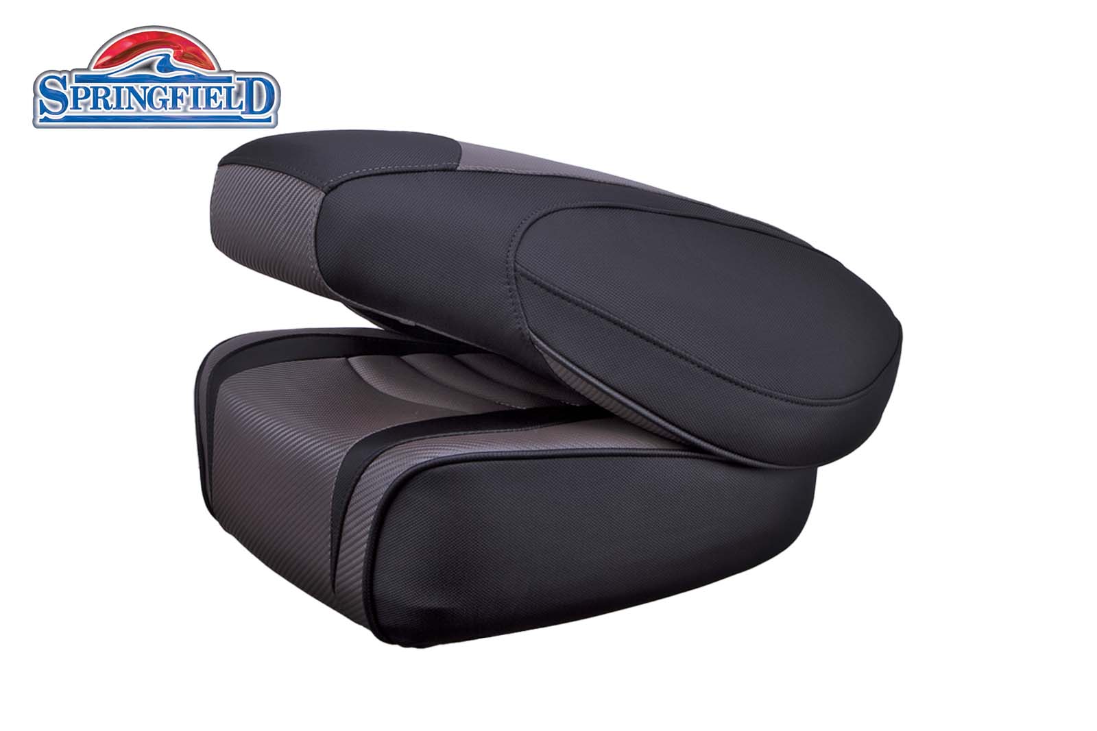 Springfield Fish Pro I Bootssitz links dunkel grau zusammengeklappt seitlich links