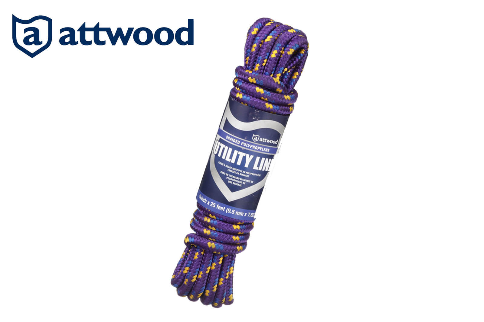 Attwood Festmacherleine lila Verpackung