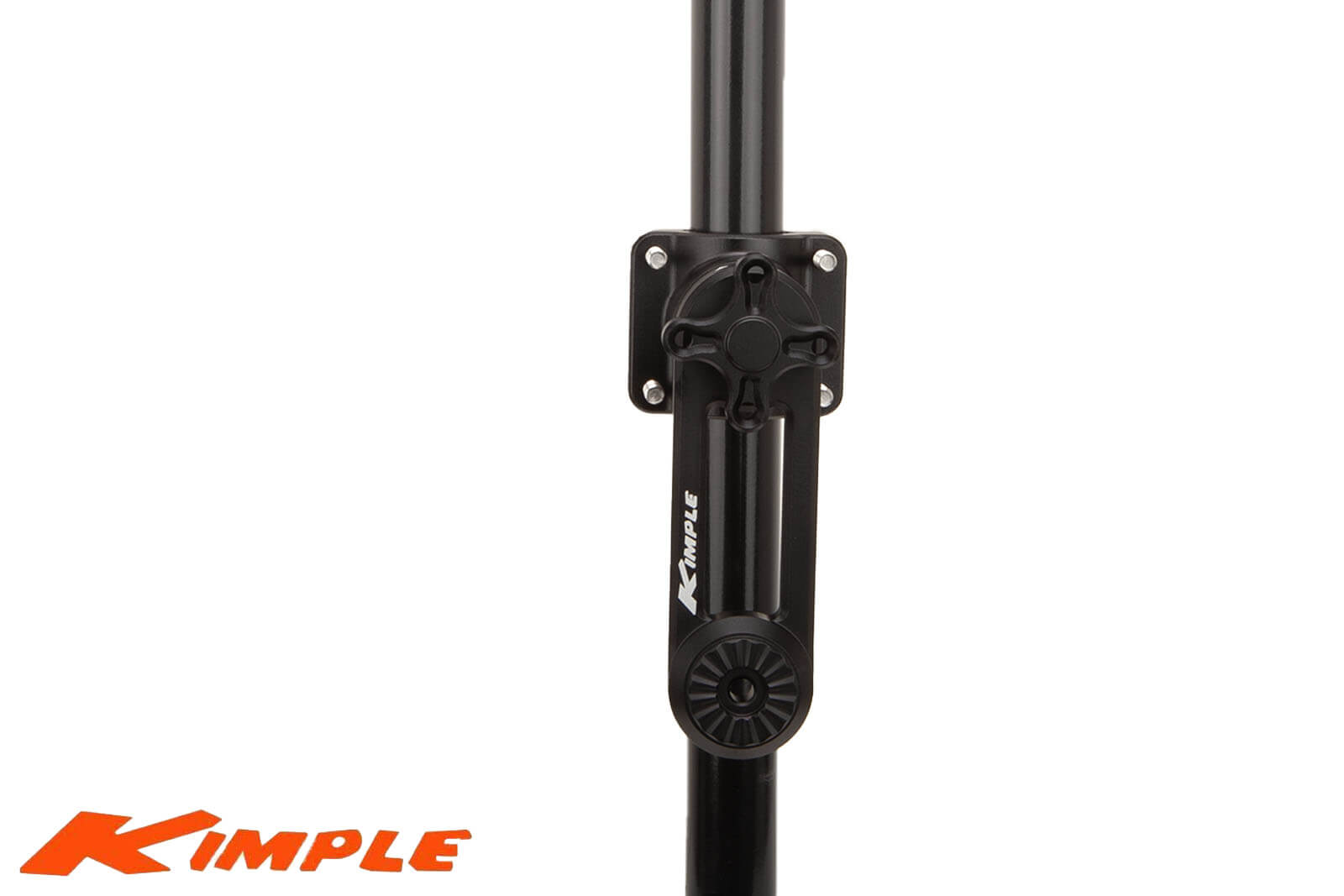 Kimple Scannin Transducer Mount für Lowrance montiert, Seitenansicht