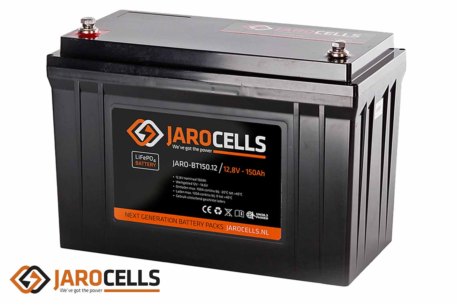 Jarocells Lithium-Ionen-Batterie mit Bluetooth-Batteriecomputer