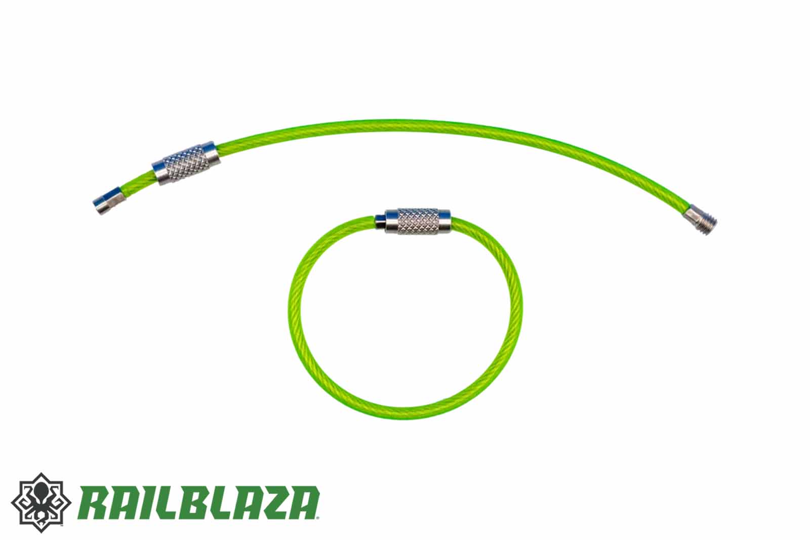 Railblaza Loopty Loops in Grün, 6 Zoll, offen und geschlossen