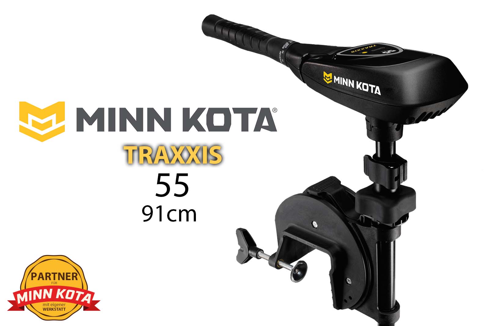 Minn Kota Traxxis 55 Elektro-Außenborder, Schaftlänge 91 cm