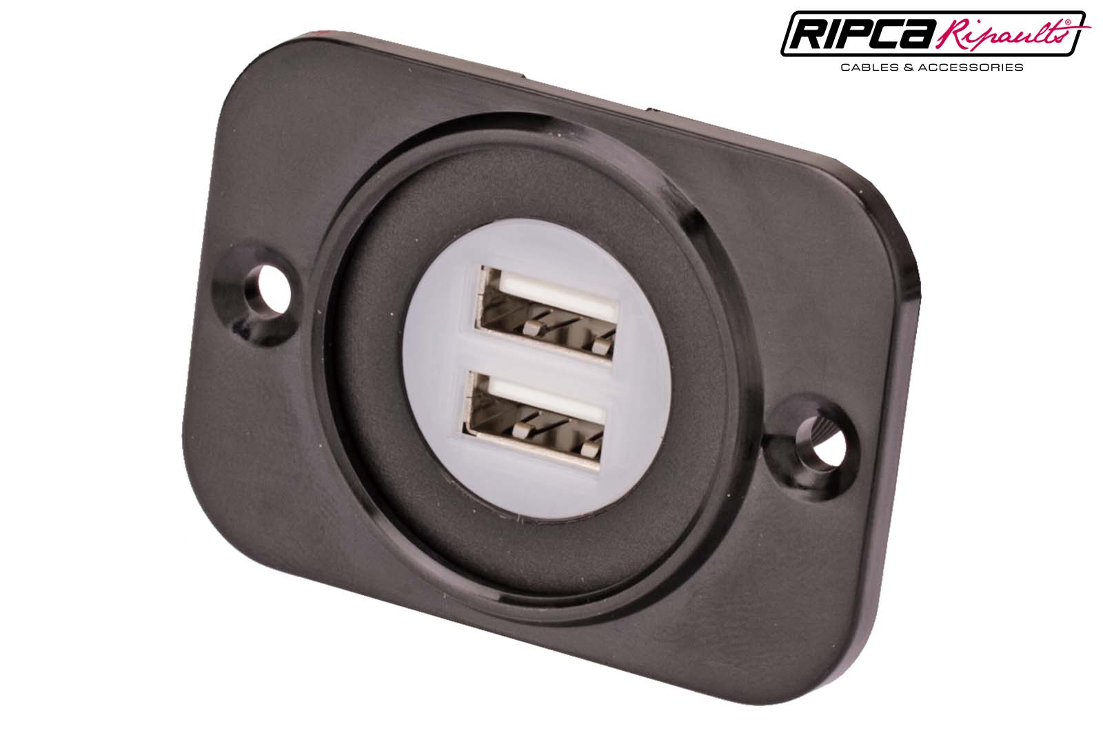 USB-Einbausteckdose ohne Abdeckkappe