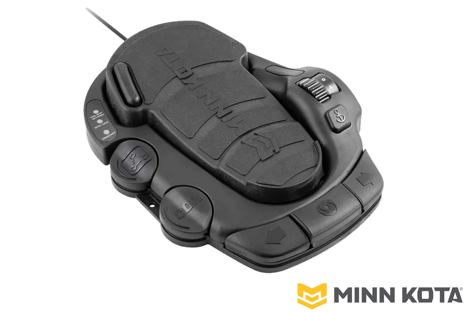 Minn Kota Fußpedal für QUEST mit Kabel für Terrova Quest/Terrova Riptide Quest, schräg links