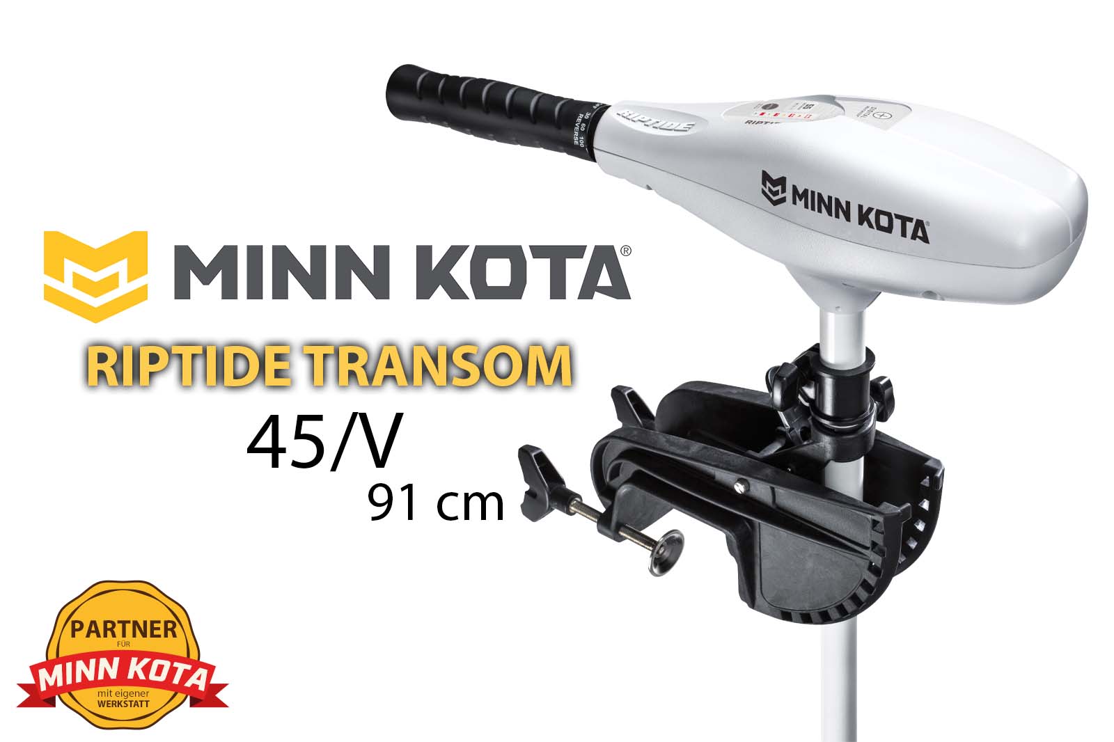 Minn Kota Riptide Transom 45/V, 91 cm Schaft