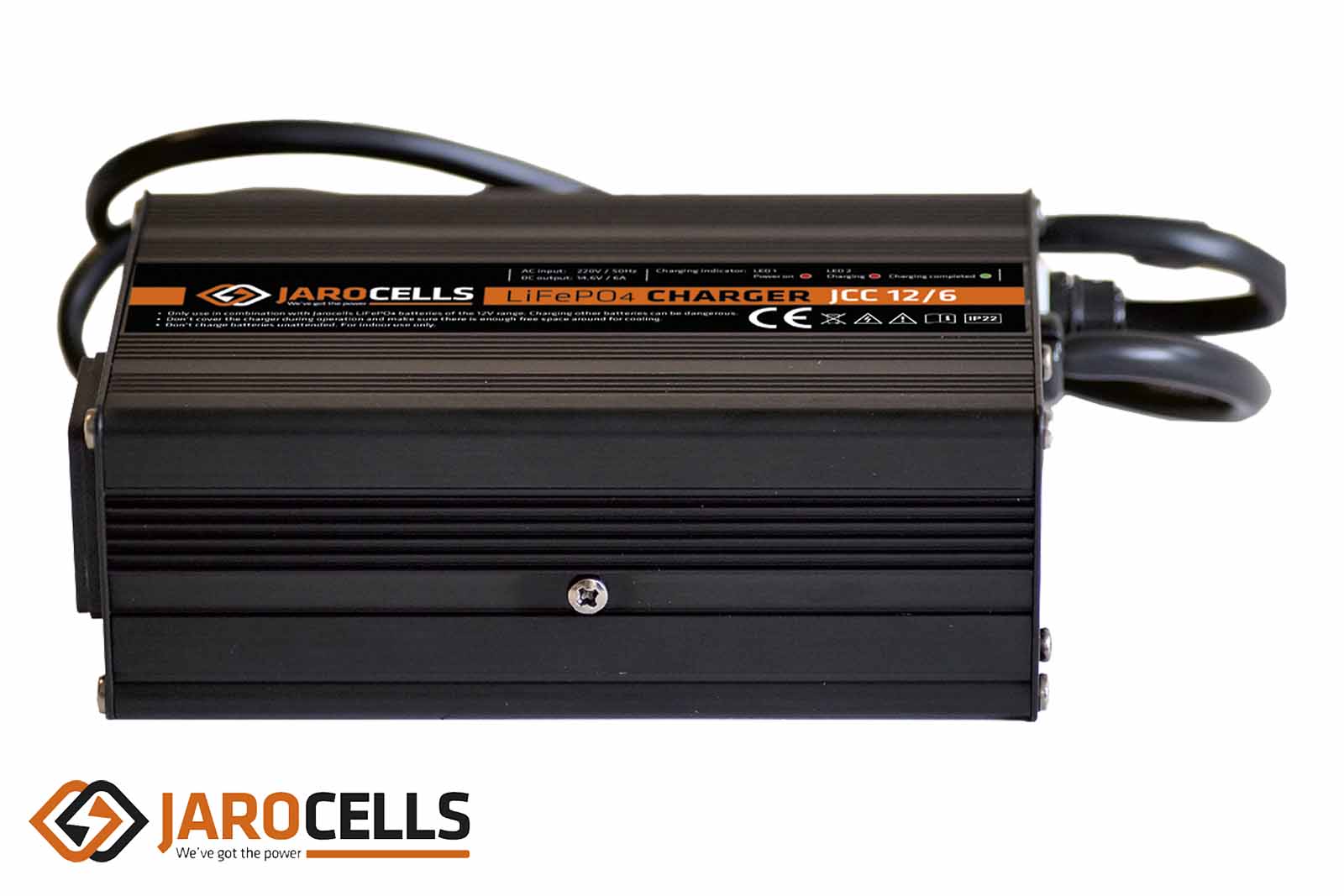 Jarocells Lithium Ladegerät JCC 12/6 Seitenansicht